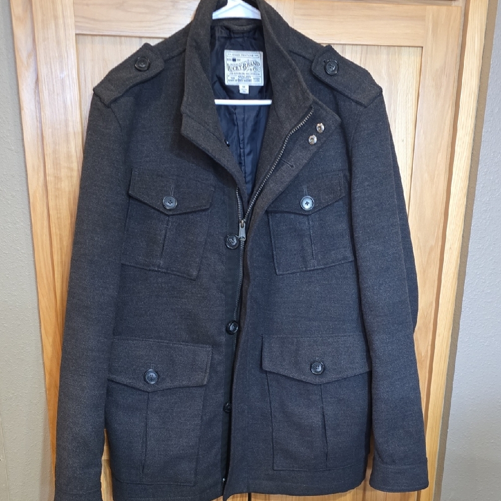 Mens M, LUCKY BRAND, Dark Gray Jacket/coat